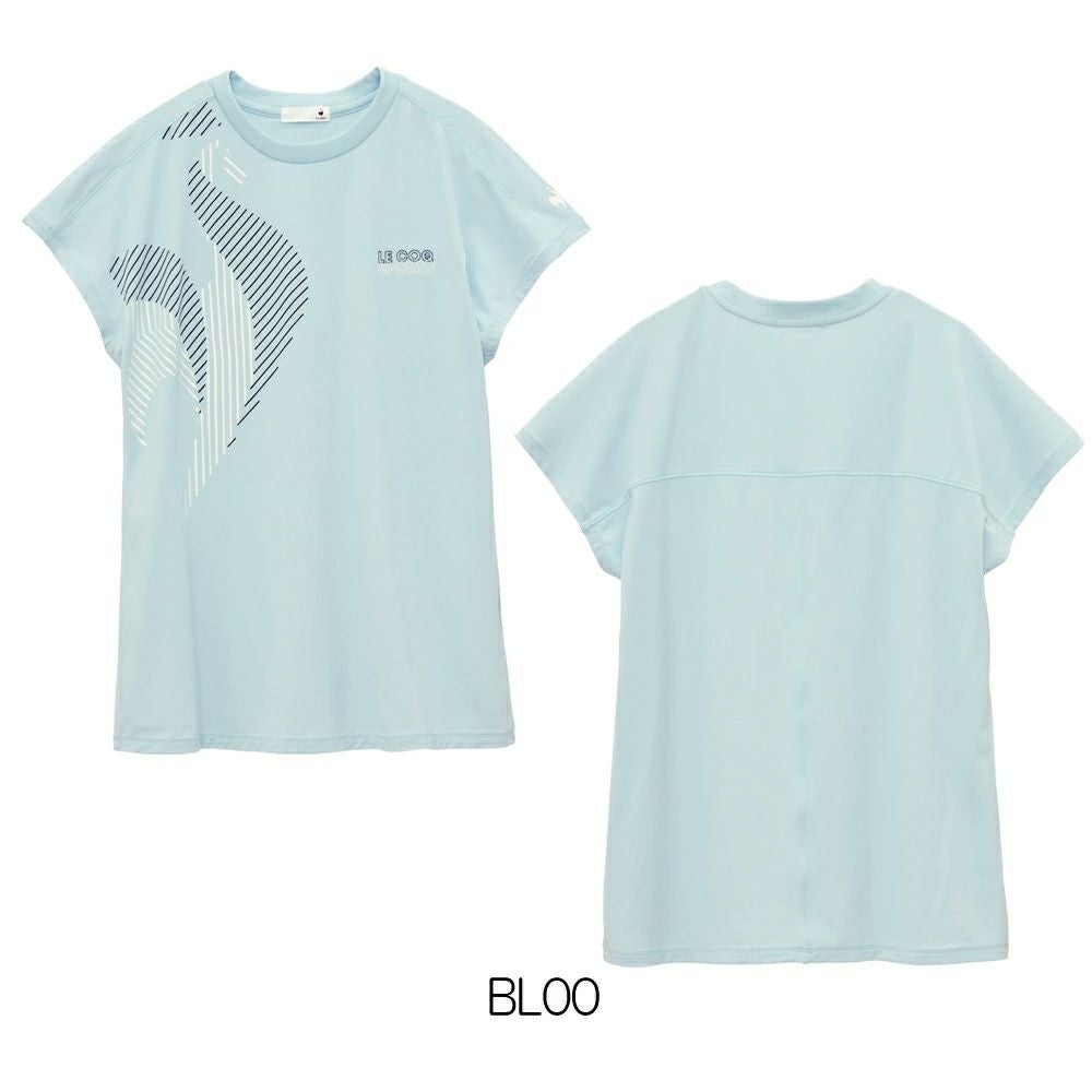 ルコックスポルティフlecoqsportif接触冷感フレンチスリーブシャツレディーススポーツウェア女性2025年春夏モデルLT5SHT09L