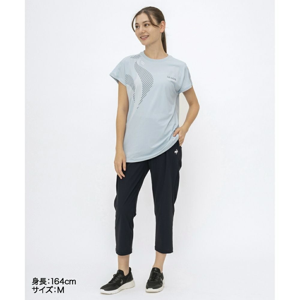 ルコックスポルティフlecoqsportif接触冷感フレンチスリーブシャツレディーススポーツウェア女性2025年春夏モデルLT5SHT09L