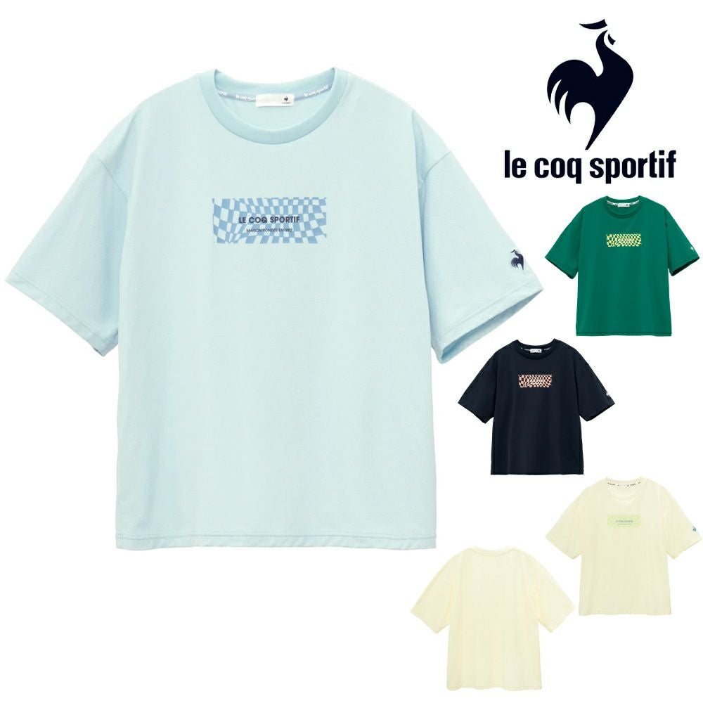 ルコックスポルティフlecoqsportif接触冷感ボックスTシャツレディーススポーツウェア女性2025年春夏モデルLT5SHT03L