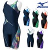 ミズノMIZUNOフィットネス水着レディースStrokeONEオールインワンパッド付き2025年春夏モデルN2JGC313