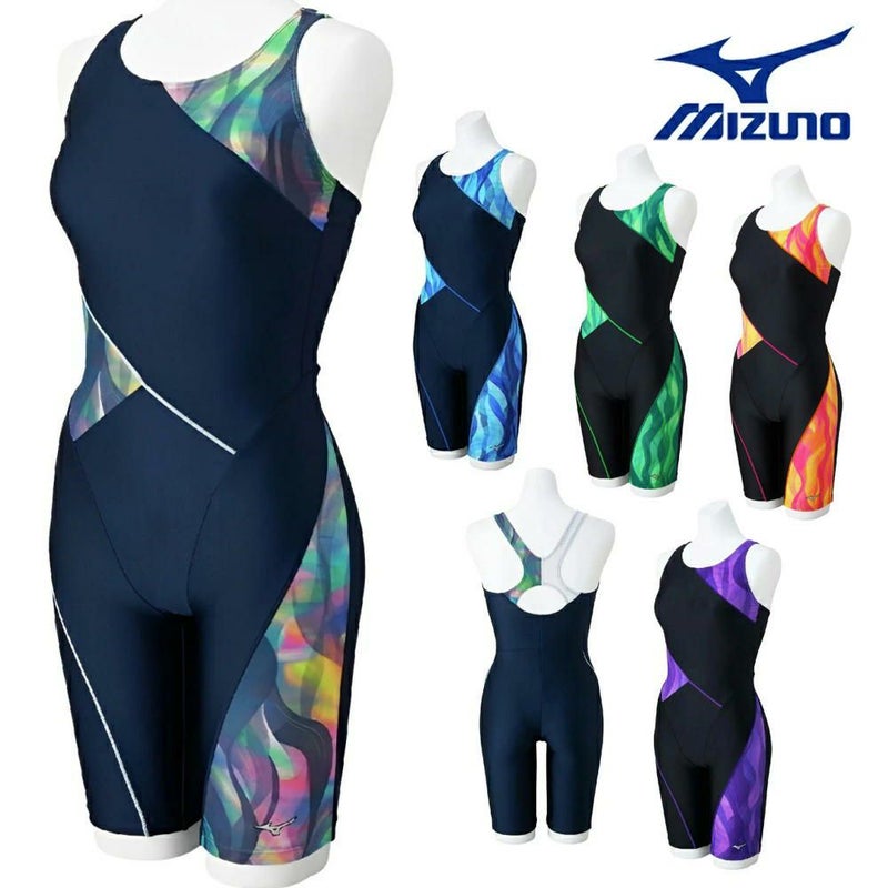 ミズノMIZUNOフィットネス水着レディースStrokeONEオールインワンパッド付き2025年春夏モデルN2JGC313
