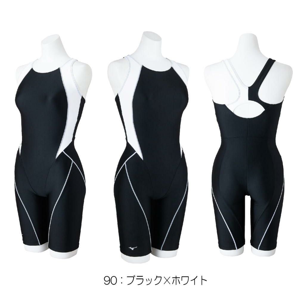 ミズノMIZUNOフィットネス水着レディースSTROKEONEオールインワンパッド付き2025年春夏モデルN2JGC301