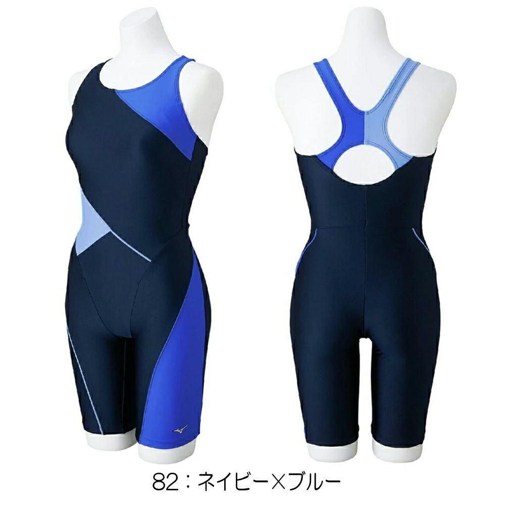 ミズノMIZUNOフィットネス水着レディースSTROKEONEオールインワンパッド付き2025年春夏モデルN2JGC302
