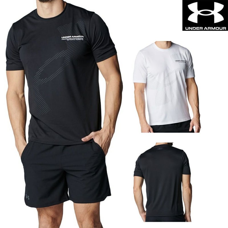 アンダーアーマーUNDERARMOURUAテックエクストララージロゴショートスリーブTシャツメンズスポーツアパレルトレーニングU6003948