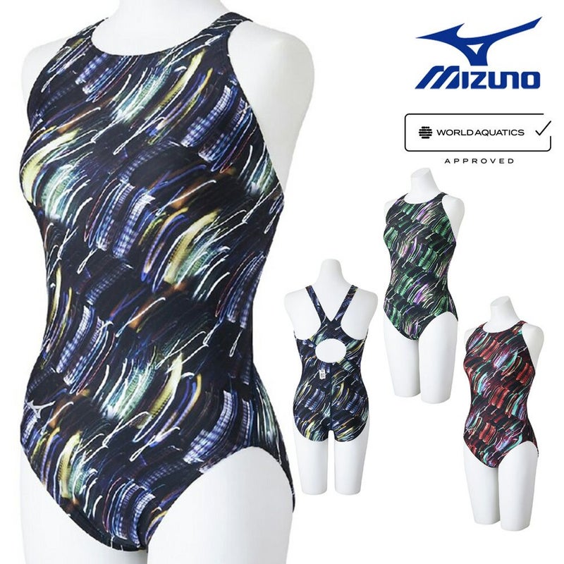 ミズノMIZUNO競泳水着レディースWA承認モデルSTREAMACEローカットストリームフィットA2025年春夏モデルN2MAC244finaマークあり