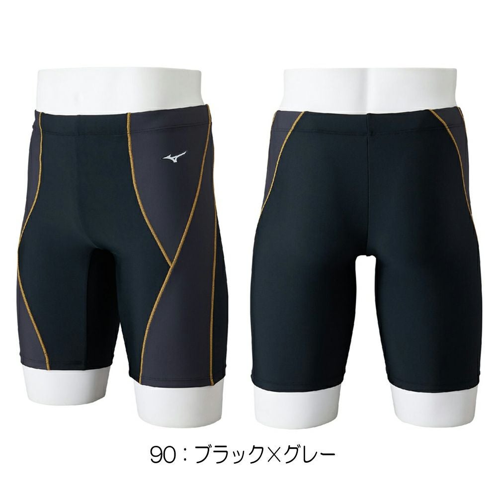 ミズノMIZUNOフィットネス水着メンズハーフスパッツ2025年春夏モデルN2JBC125