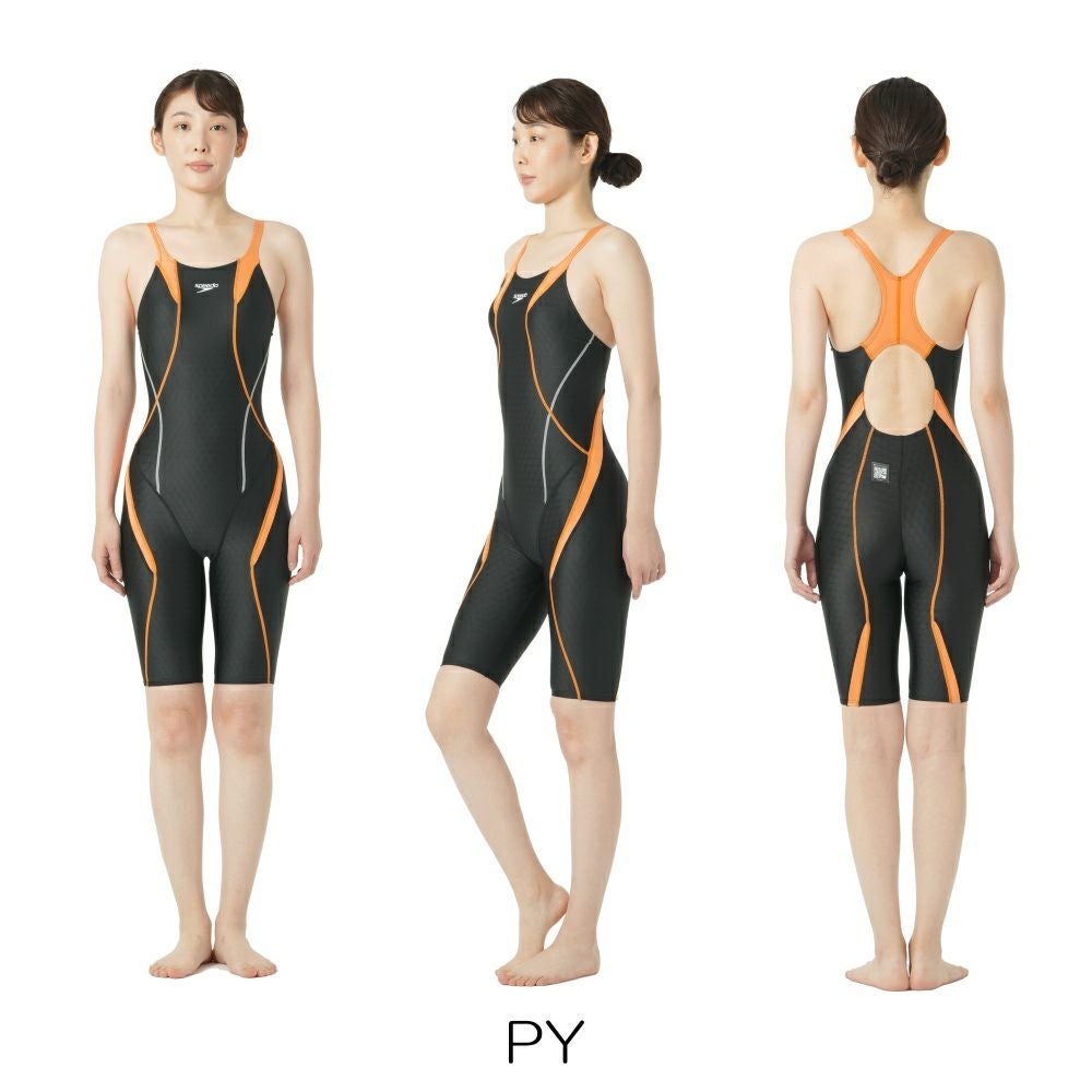 スピードSPEEDO競泳水着レディースWA承認フレックスキューブセミオープンバックニースキンFLEXCubeSCW12544FZ