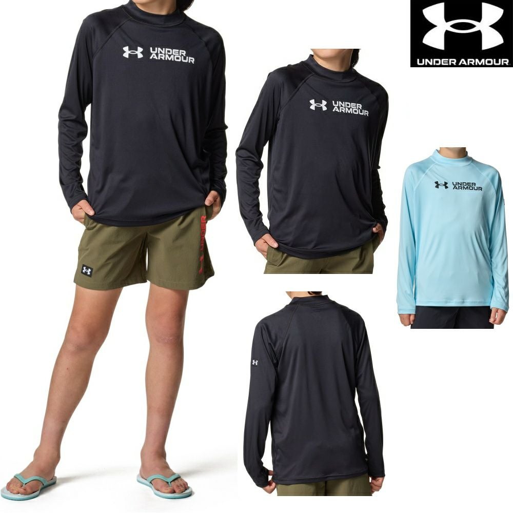 アンダーアーマーUNDERARMOURUAラッシュガードロングスリーブモックキッズジュニア男子ジュニア女子U6001926