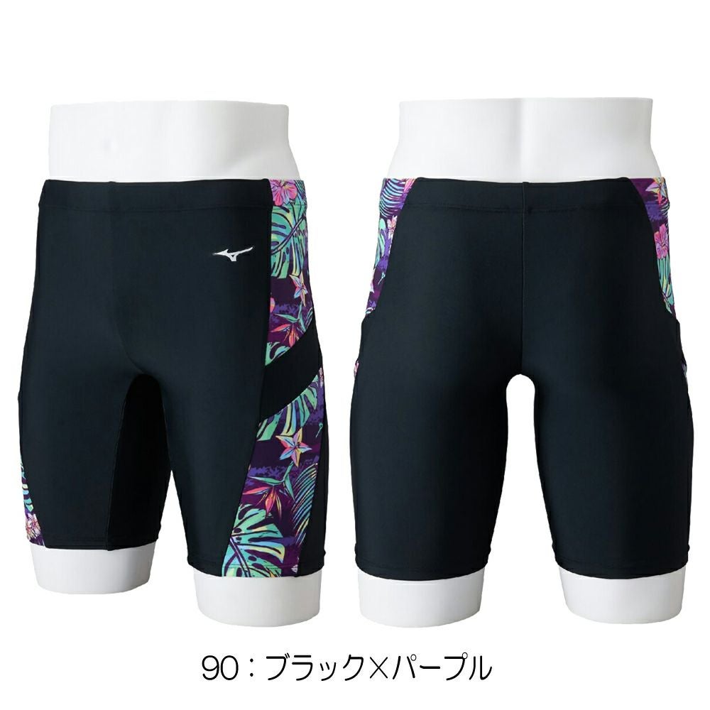 ミズノMIZUNOフィットネス水着メンズハーフスパッツ2025年春夏モデルN2JBC116