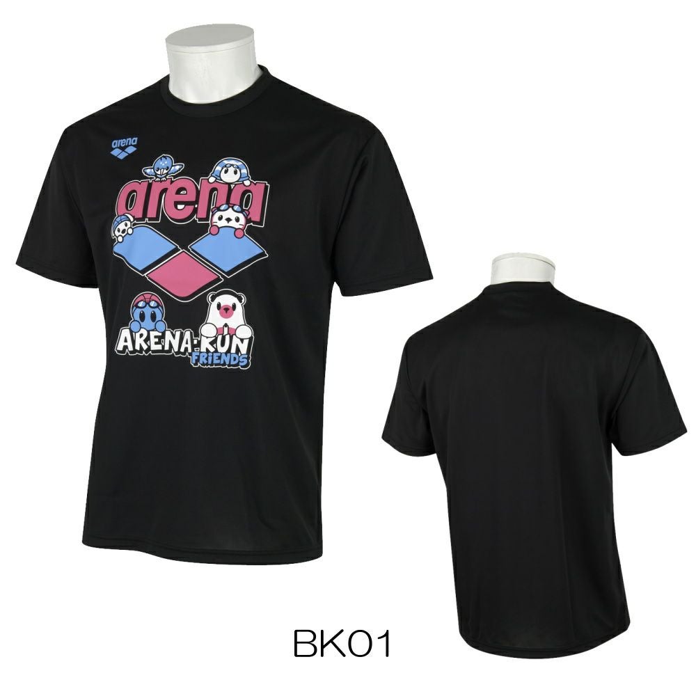 アリーナARENATシャツアリーナ君ヒカリオリジナル半袖ユニセックスメンズレディーススポーツアパレルトレーニング水泳AS5SHTH2UB