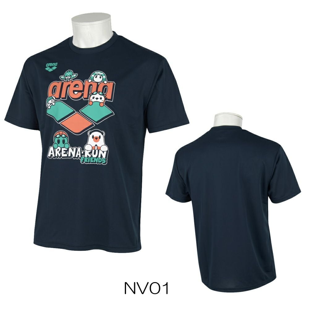 アリーナARENATシャツアリーナ君ヒカリオリジナル半袖ユニセックスメンズレディーススポーツアパレルトレーニング水泳AS5SHTH2UB