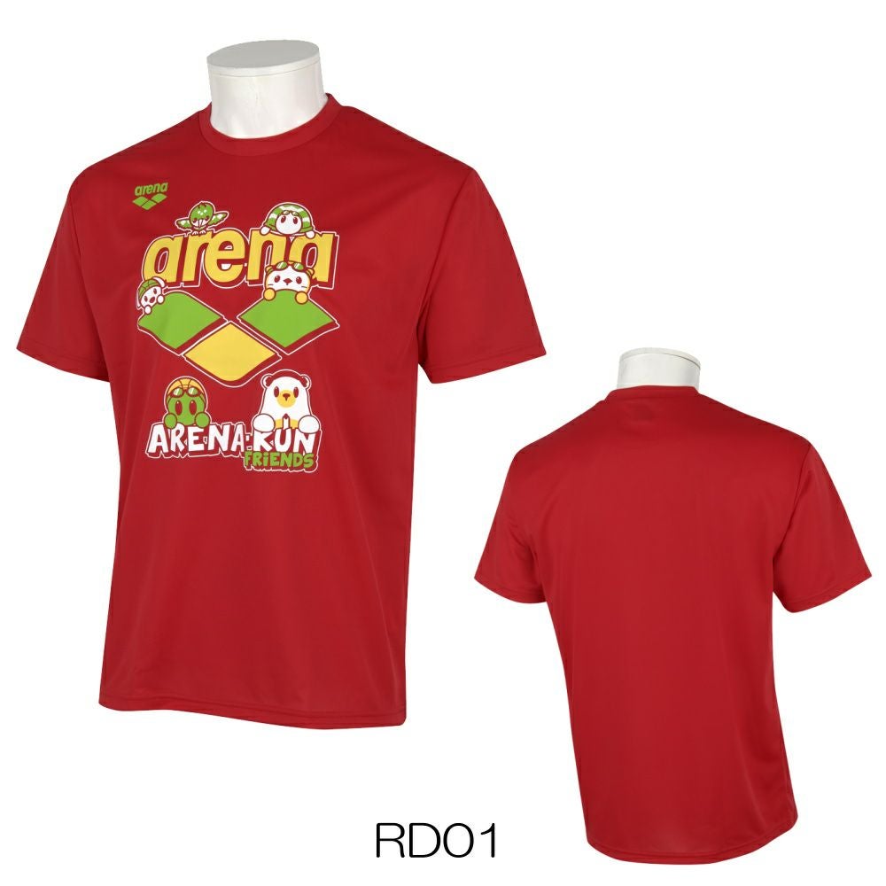 アリーナARENATシャツアリーナ君ヒカリオリジナル半袖ユニセックスメンズレディーススポーツアパレルトレーニング水泳AS5SHTH2UB