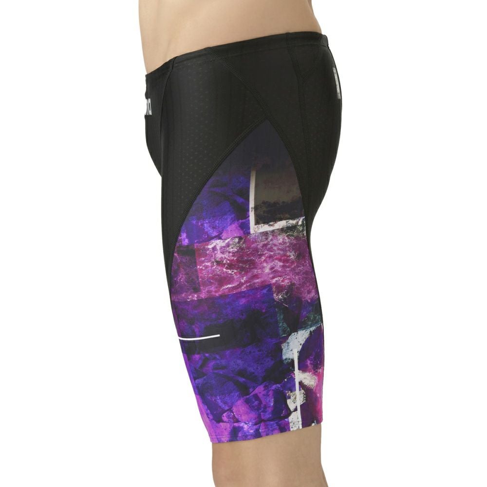 アリーナARENA競泳水着メンズWA承認モデルレーシングスパッツハーフレッグAQUARACINGECOAQUASTRIPE-D2025年秋冬モデルAS5FRC57Mfinaマークあり