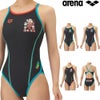 アリーナARENA競泳水着練習用水着レディーストレーニングワンピースオープンバックタフスーツアリーナ君タフスキンE競泳練習水着2025年秋冬モデルAS5FWM00L