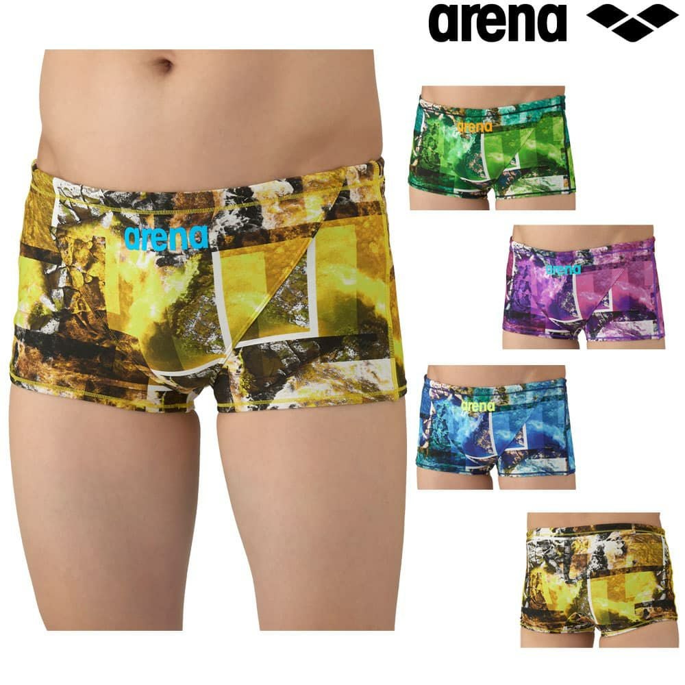 アリーナARENA競泳水着練習用水着メンズトレーニングスパッツショートレッグタフスーツタフスキンT2E競泳練習水着2025年秋冬モデルAS5FWM06M