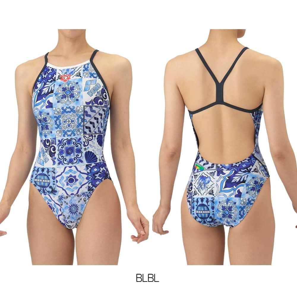 アリーナARENA競泳水着練習用水着レディーストレーニングワンピースオープンバックタフスーツタフスキンT2E競泳練習水着2025年秋冬モデルAS5FWM20L