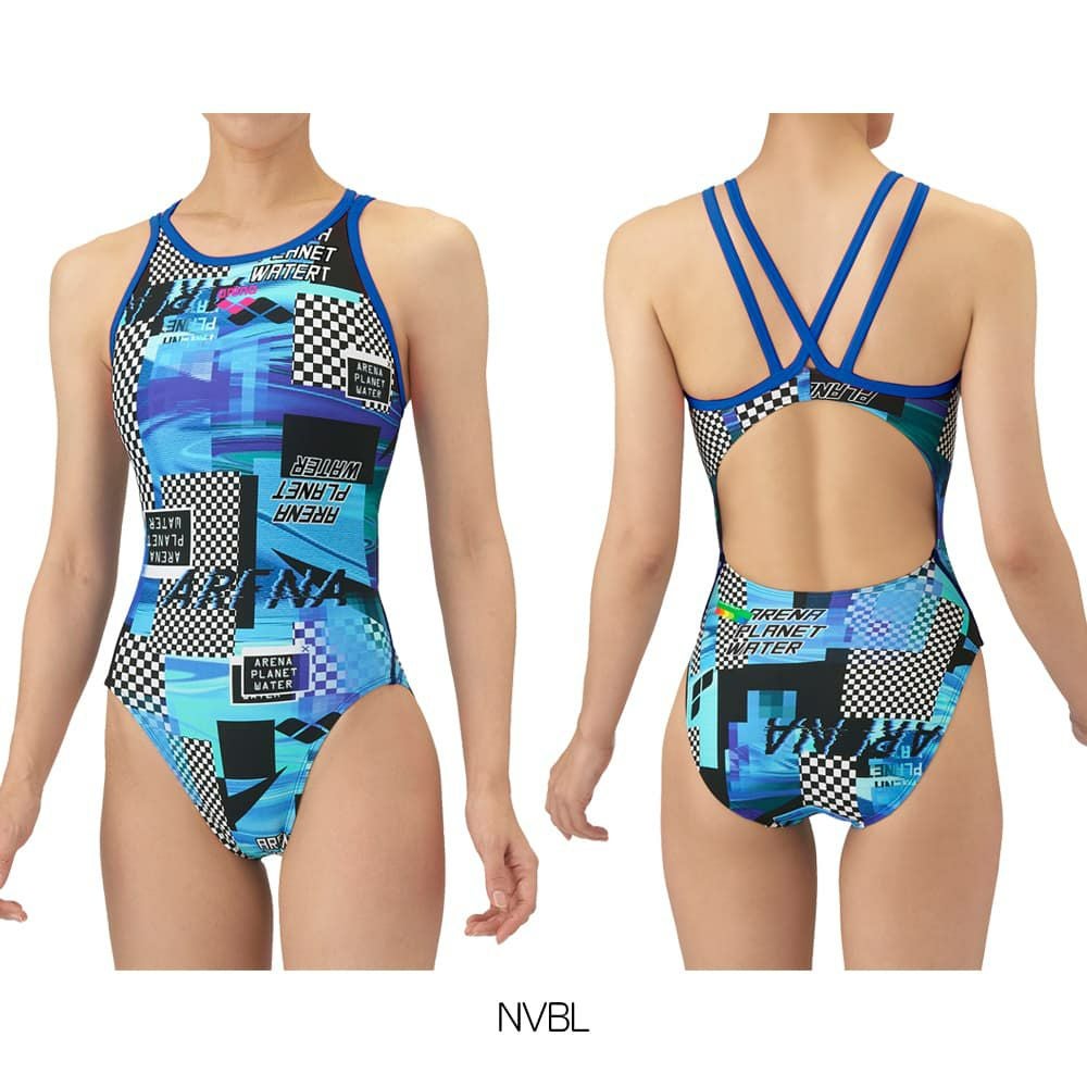 アリーナARENA競泳水着練習用水着レディーストレーニングワンピースオープンバックタフスーツタフスキンT2E競泳練習水着2025年秋冬モデルAS5FWM22L