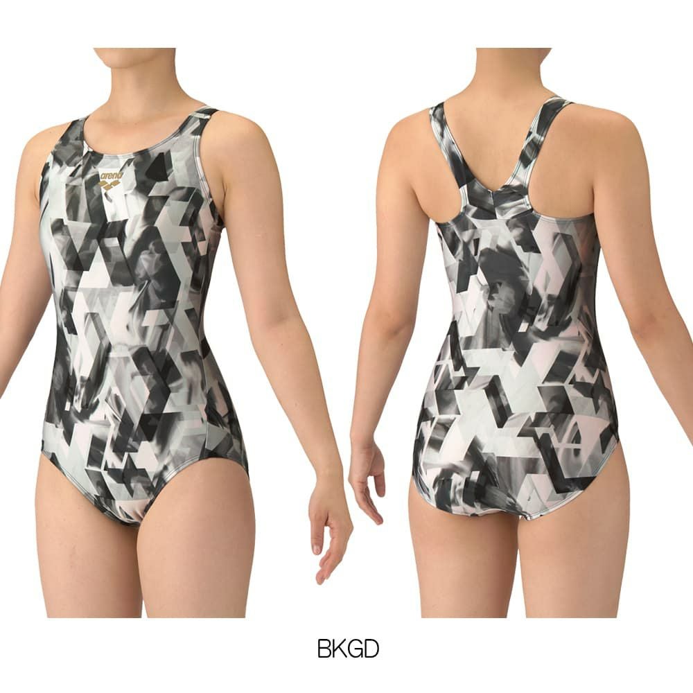 アリーナARENAフィットネス水着レディースフィットネスワンピースYバック差し込みパッドパッド付き2025年秋冬モデルAS5FWF22L