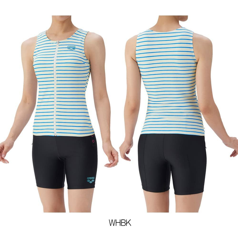 アリーナARENAフィットネス水着レディースフィットネスセパレーツカバーバックミドルレッグ差し込みパッドパッド付き2025年秋冬モデルAS5FWF49L