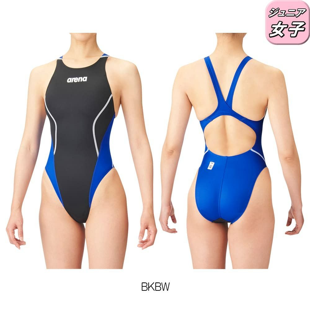 アリーナARENA競泳水着ジュニア女子WA承認ジュニアリミッククロスバックAQUAADVANCEDAQUAXTREMEARN-1025WJfinaマークあり