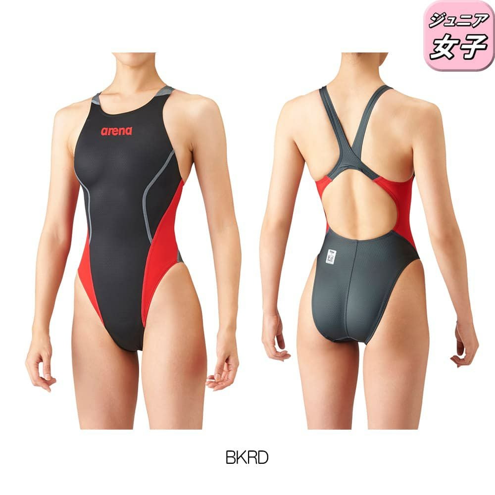 アリーナARENA競泳水着ジュニア女子WA承認ジュニアリミッククロスバックAQUAADVANCEDAQUAXTREMEARN-1025WJfinaマークあり