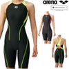 アリーナARENA競泳水着レディースfina承認セイフリーバックスパッツ着やストラップオールインワンAQUARACINGAQUASTRIPE-DARN-2050Wfinaマークあり