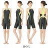 アリーナARENA競泳水着レディースfina承認セイフリーバックスパッツ着やストラップオールインワンAQUARACINGAQUASTRIPE-DARN-2050Wfinaマークあり