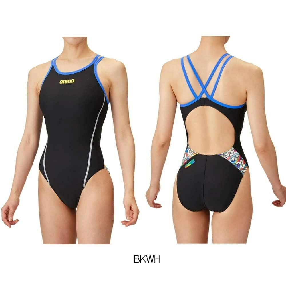 アリーナARENA競泳水着練習用水着レディーストレーニングワンピースオープンバックタフスキンT2E競泳練習水着SAR-4106W