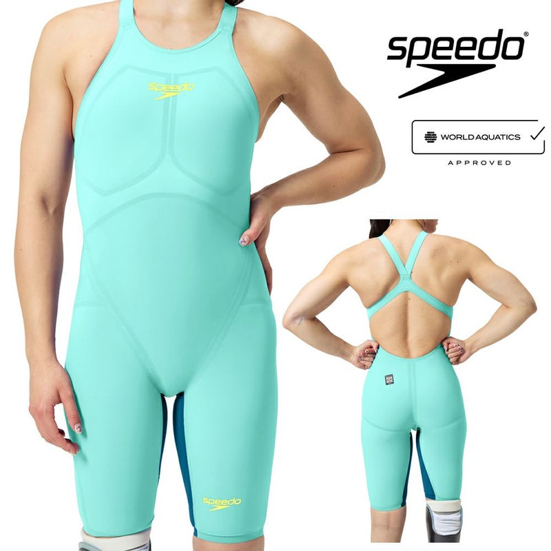 スピードSPEEDO競泳水着レディースFASTSKINLZRPureValor2.0ファストスキンレーザーピュアヴァラーウィメンズオープンバックニースキンWA承認モデル競泳全種目向き高速水着SCW12402Ffinaマークあり