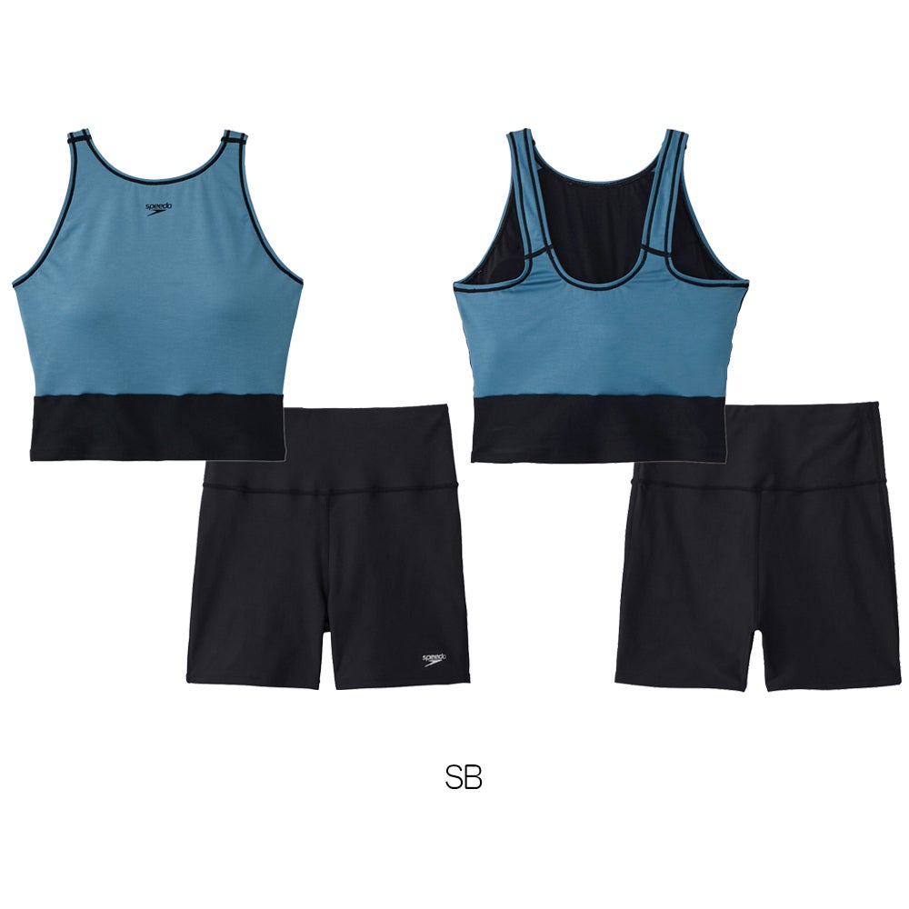 スピードSPEEDOフィットネス水着レディースミニマムパッド付きENDURANCEECOヘザーECO2024年秋冬モデルSFW22302