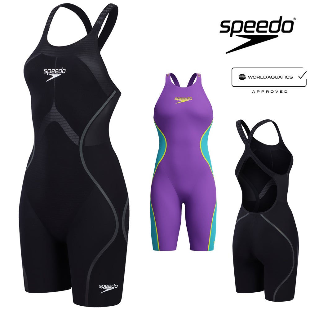 スピードSPEEDO競泳水着レディースFASTSKINLZRPureIntent2.0ファストスキンレーザーピュアインテントウィメンズオープンバックニースキンWA承認モデル短距離向き高速水着SCW12401Ffinaマークあり