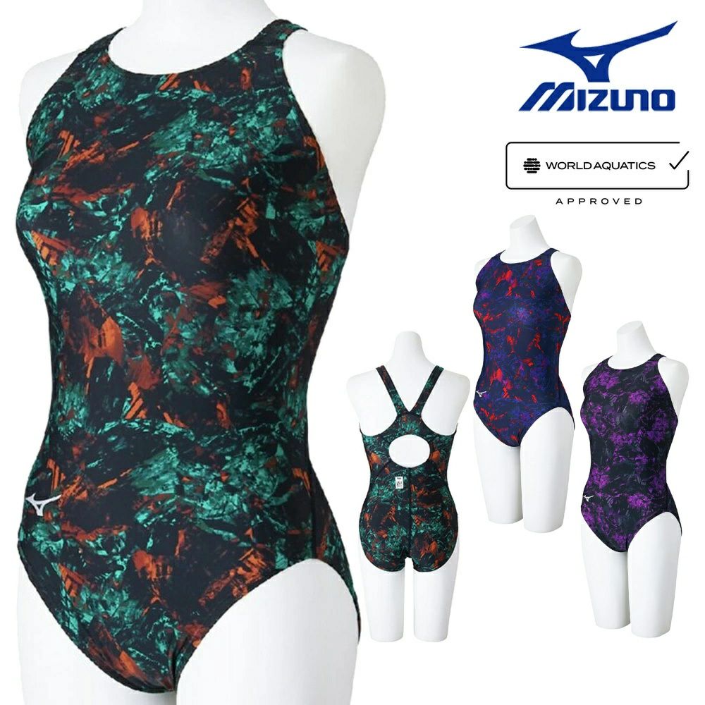 ミズノMIZUNO競泳水着レディースWA承認モデルSTREAMACEローカットストリームフィットA2025年春夏モデルN2MAC744finaマークあり