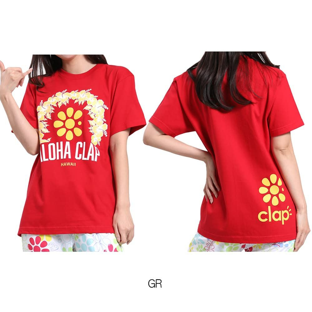 クラップCLAPアロハクラップティーレディーススポーツアパレルトレーニングフィットネス女性CTS25043