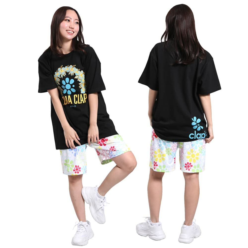 クラップCLAPアロハクラップティーレディーススポーツアパレルトレーニングフィットネス女性CTS25043