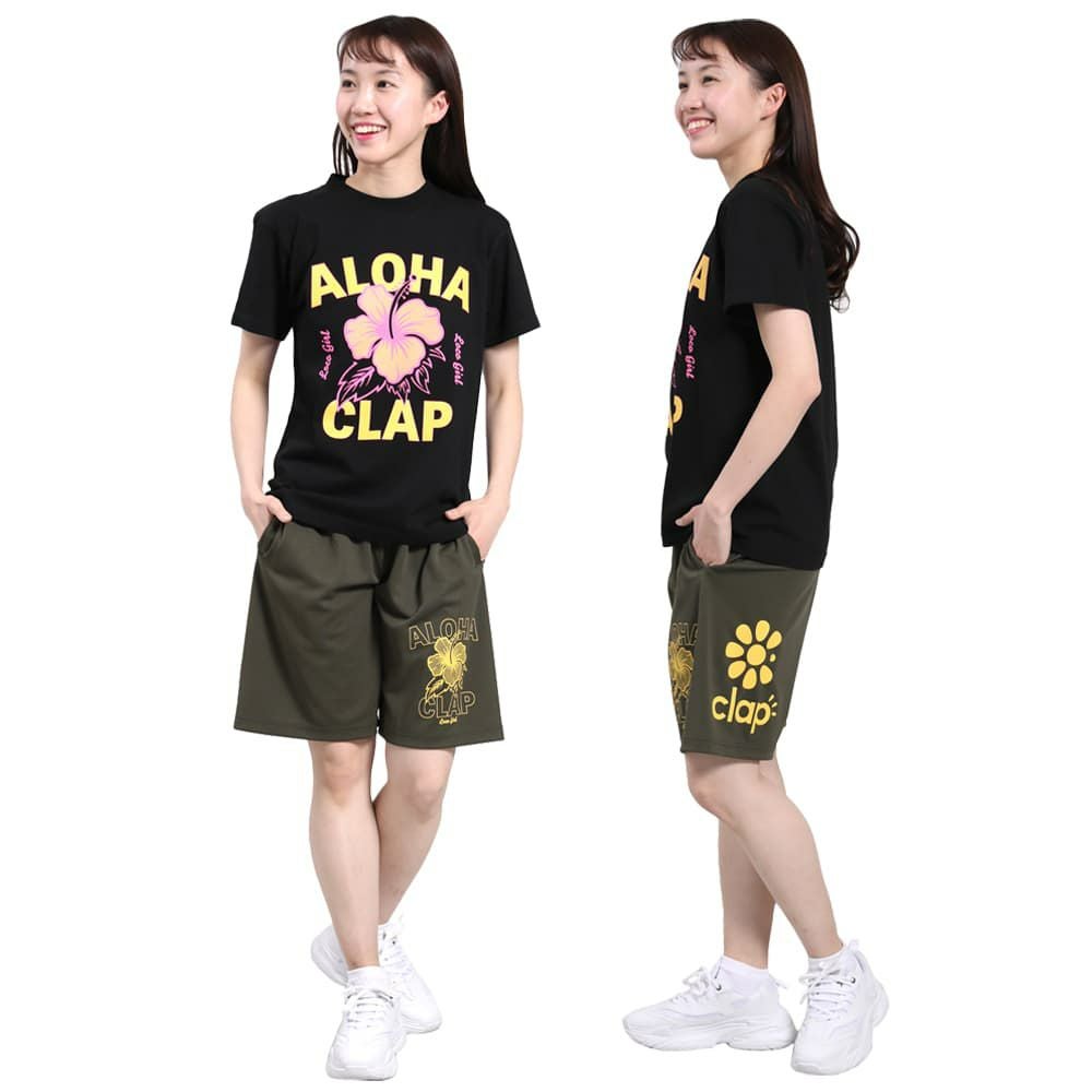 クラップCLAPロコガールティーレディーススポーツアパレルトレーニングフィットネス女性CTS25045