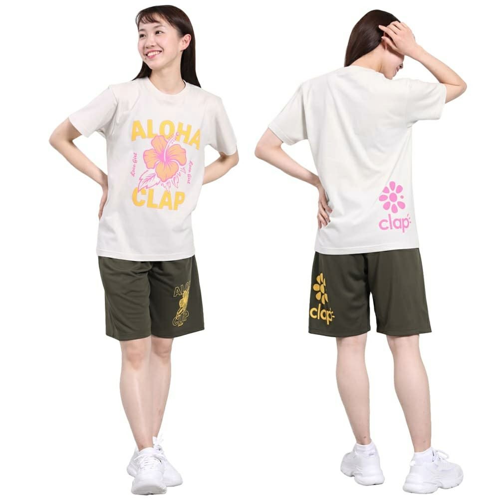 クラップCLAPロコガールティーレディーススポーツアパレルトレーニングフィットネス女性CTS25045