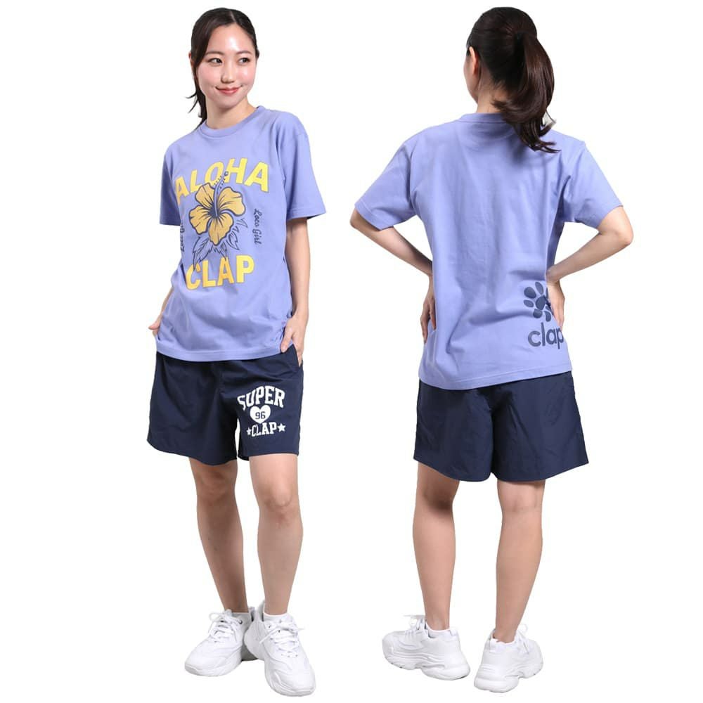 クラップCLAPロコガールティーレディーススポーツアパレルトレーニングフィットネス女性CTS25045