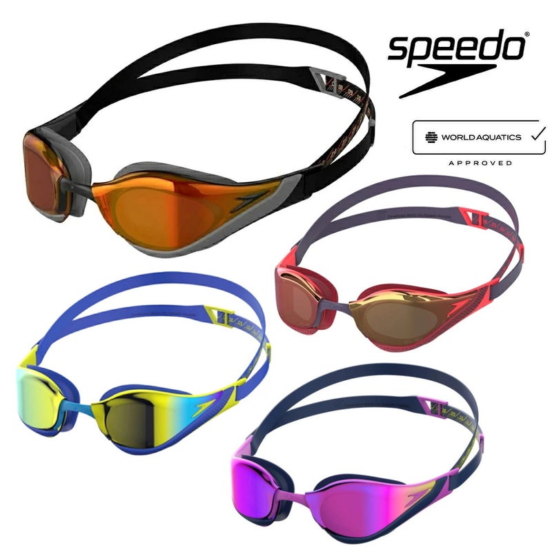 ミラーゴーグル水泳スピードSPEEDOファストスキンピュアフォーカスミラーFINA承認スイミングレーシング競泳SE01951-4