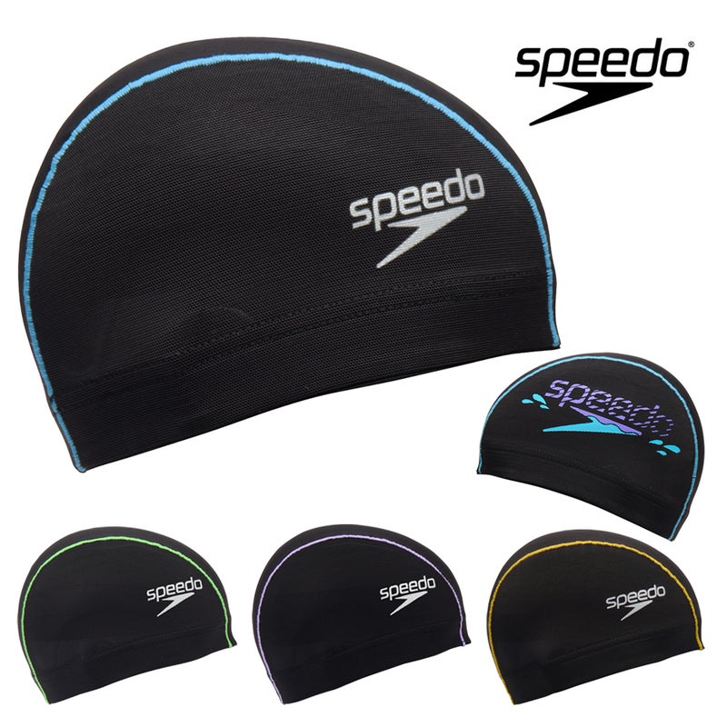 スピードSPEEDO水泳ブーンウェーブメッシュキャップスイムキャップ水泳小物SE12357