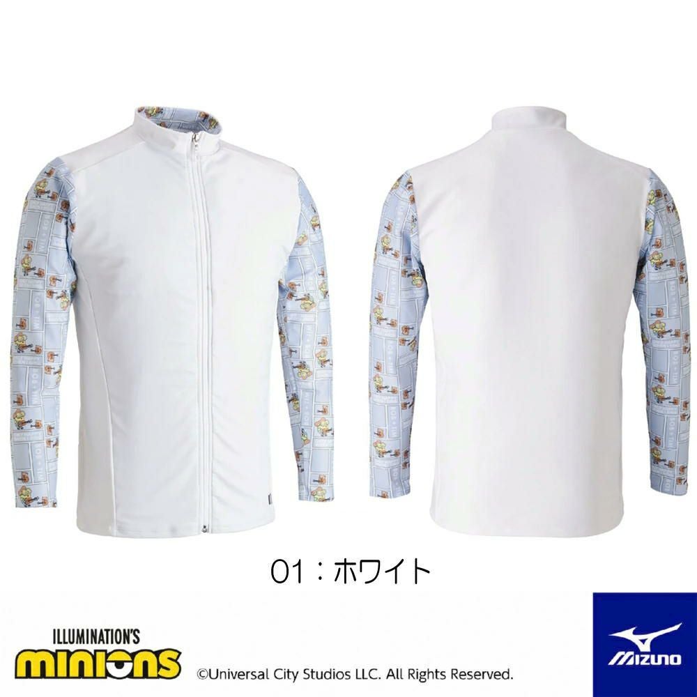 ミズノMIZUNOラッシュガードミニオンズMINIONS海水浴プール水遊び紫外線対策日焼け対策日よけ2025年春夏モデルN2JAC500