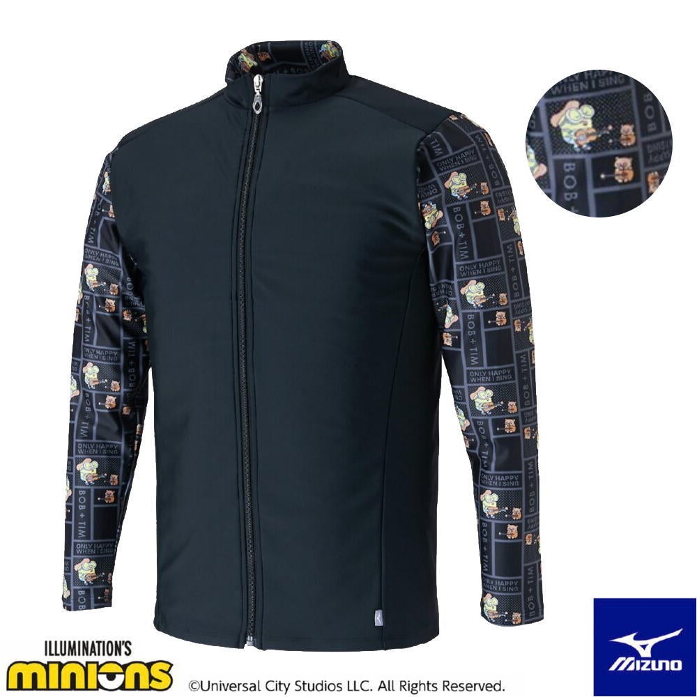 ミズノMIZUNOラッシュガードミニオンズMINIONS海水浴プール水遊び紫外線対策日焼け対策日よけ2025年春夏モデルN2JAC500