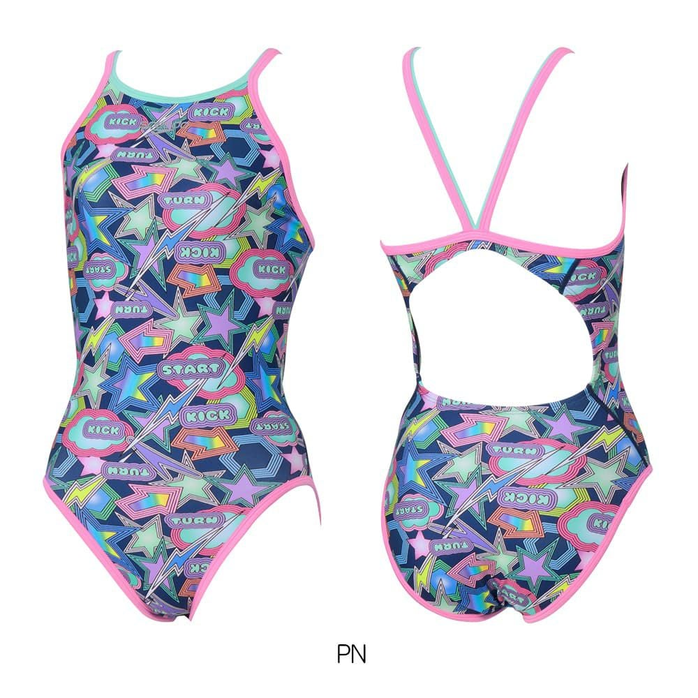 スピードSPEEDO競泳水着練習用水着レディーススパークリングターンズスーツENDURANCEECO競泳練習水着2025年秋冬モデルSTW02556