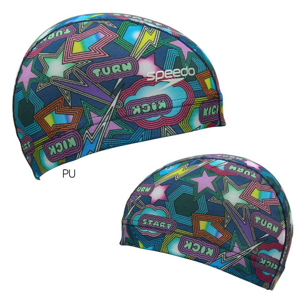 スピードSPEEDO水泳スパークリングブームメッシュキャップスイムキャップ水泳小物2025年秋冬モデルSE12552