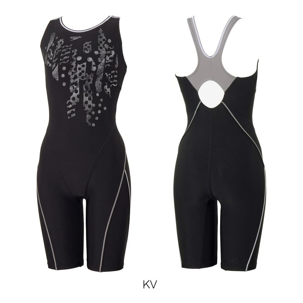 スピードSPEEDOフィットネス水着レディースクラッシュドットルースンニースキンオールインワンUltraStretch0パッド付き2025年秋冬モデルSFW12563