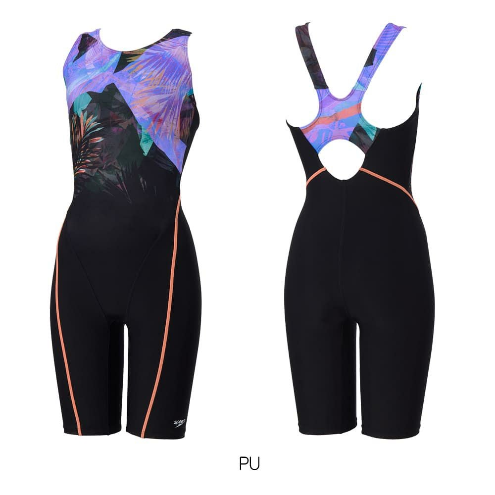 スピードSPEEDOフィットネス水着レディースナヘレルースンニースキンオールインワンUltraStretch0パッド付き2025年秋冬モデルSFW12567