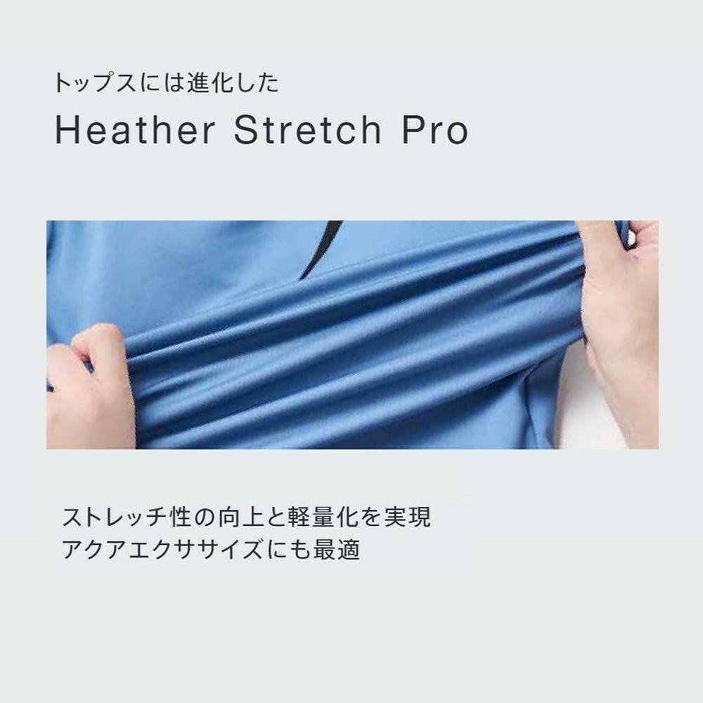 スピードSPEEDOフィットネス水着レディースショートスリーブウェイビーセパHeatherStretchProパッド付き2025年秋冬モデルSFW32565