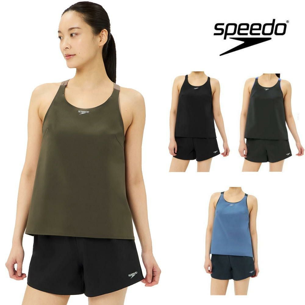 スピードSPEEDOフィットネス水着レディースエアパIISoftandStretchTaffetaパッド付き2025年秋冬モデルSFW22562