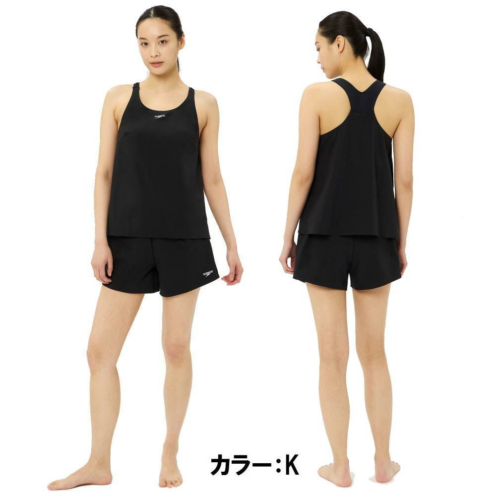 スピードSPEEDOフィットネス水着レディースエアパIISoftandStretchTaffetaパッド付き2025年秋冬モデルSFW22562