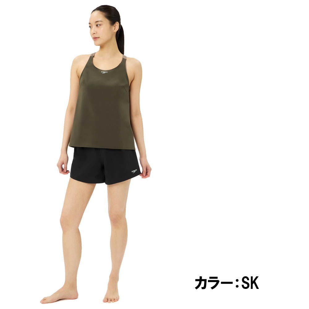 スピードSPEEDOフィットネス水着レディースエアパIISoftandStretchTaffetaパッド付き2025年秋冬モデルSFW22562