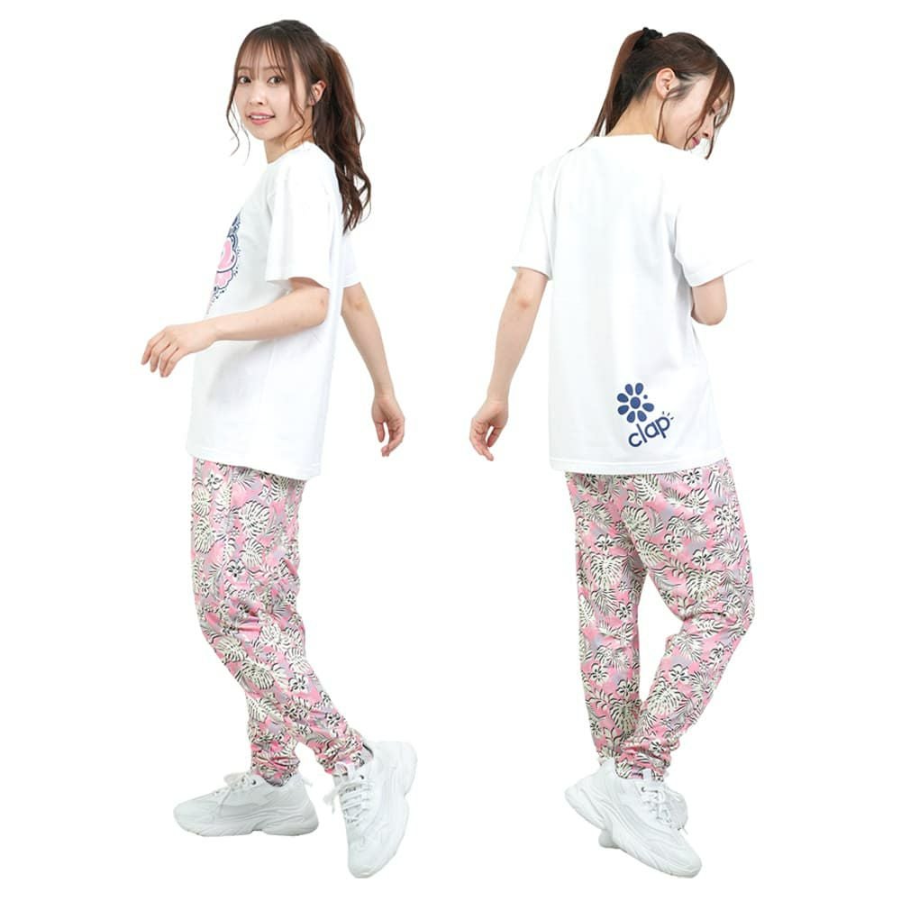 クラップCLAPハイビスカスエフォートレスレディーススポーツアパレルトレーニングフィットネス女性CL25011